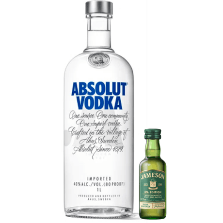 Compre-1-Vodka-Absolut-Regular-1L-e-Ganhe-1-Whiskey-Jameson-Caskmates-50ml