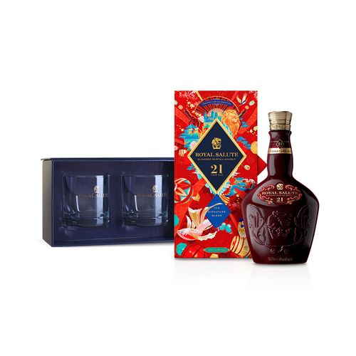 Kit-Whisky-Royal-Salute-21-Anos-Lunar-New-Year---Caixa-Gift-Dupla-de-Copos