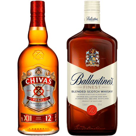 Kit-Whisky-Chivas-Regal-12-Years-1L---Whisky-Ballantine’s-Finest-1L