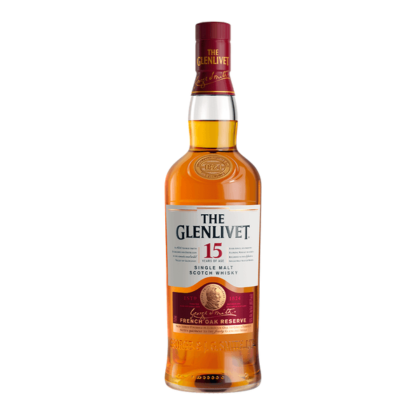 Whisky The Glenlivet Single Malt 15 anos Escocês - 750 ml